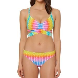 Bleu Rod Beattie Colorful Tie Dye Bikini NWT
